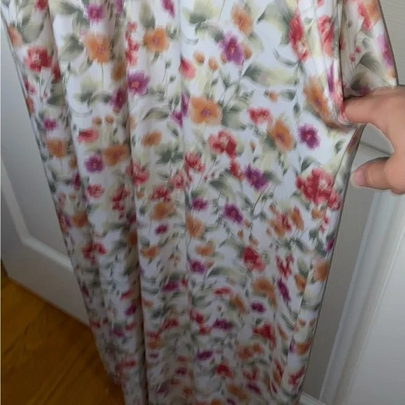 Honey and Lace Cream Floral Sleeveless Maxi Dress, 2XL, Spring, Summer - Picture 7 of 9